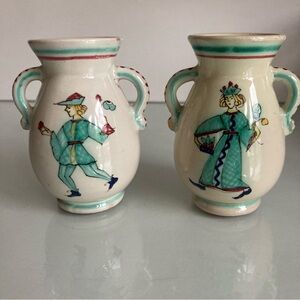 Italian Pottery Urns Set of 2